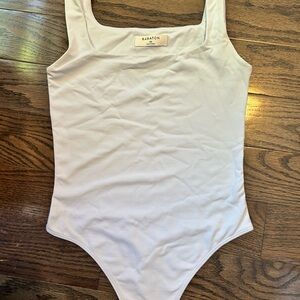 Babaton Light Blue Squareneck Bodysuit